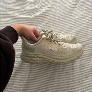 Hoka Light Green Cliftons